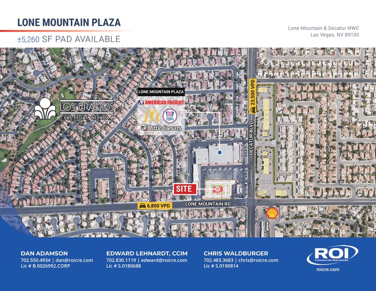 4882 W Lone Mountain Rd, Las Vegas, NV for lease - Aerial - Image 1 of 5