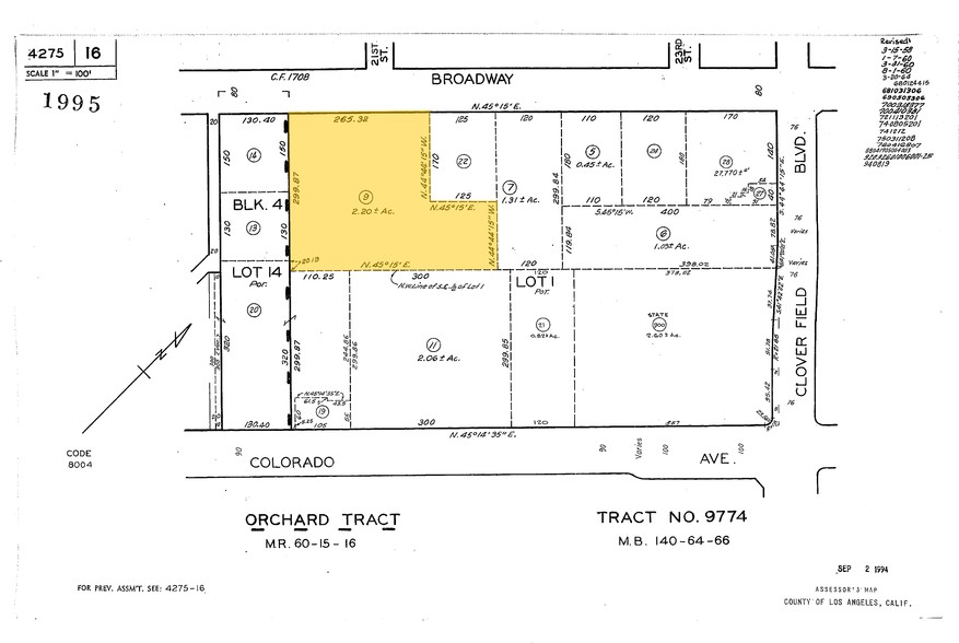 2014-2058 Broadway, Santa Monica, CA for lease - Plat Map - Image 2 of 13