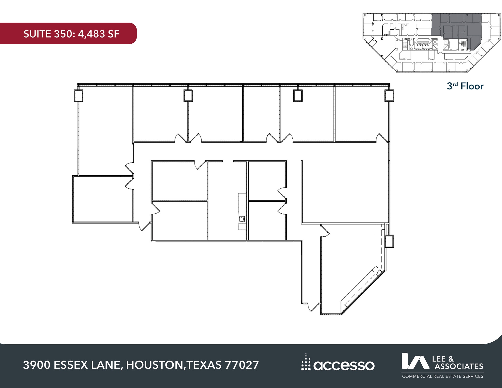 3900 Essex Ln, Houston, TX for lease Floor Plan- Image 1 of 2