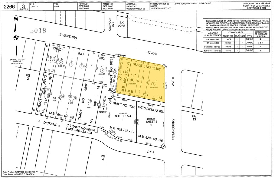 14140-14144 Ventura Blvd, Sherman Oaks, CA for lease - Plat Map - Image 2 of 8