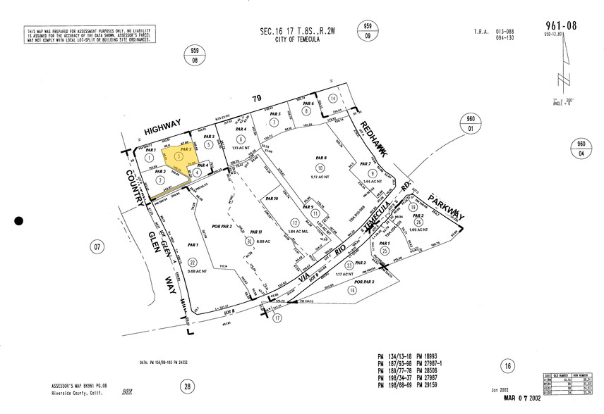 31685 Temecula Pky, Temecula, CA for lease - Plat Map - Image 2 of 26