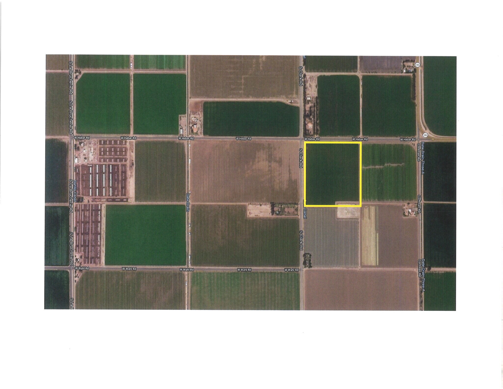 Clark Rd, El Centro, CA for sale Aerial- Image 1 of 1