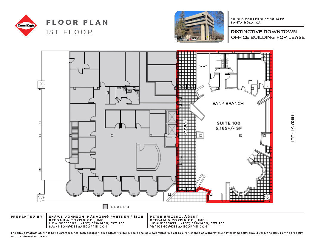 50 Old Courthouse Sq, Santa Rosa, CA for lease Floor Plan- Image 1 of 4