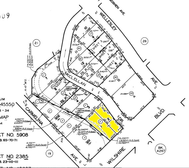 12353 Wilshire Blvd, Los Angeles, CA for lease - Plat Map - Image 3 of 9