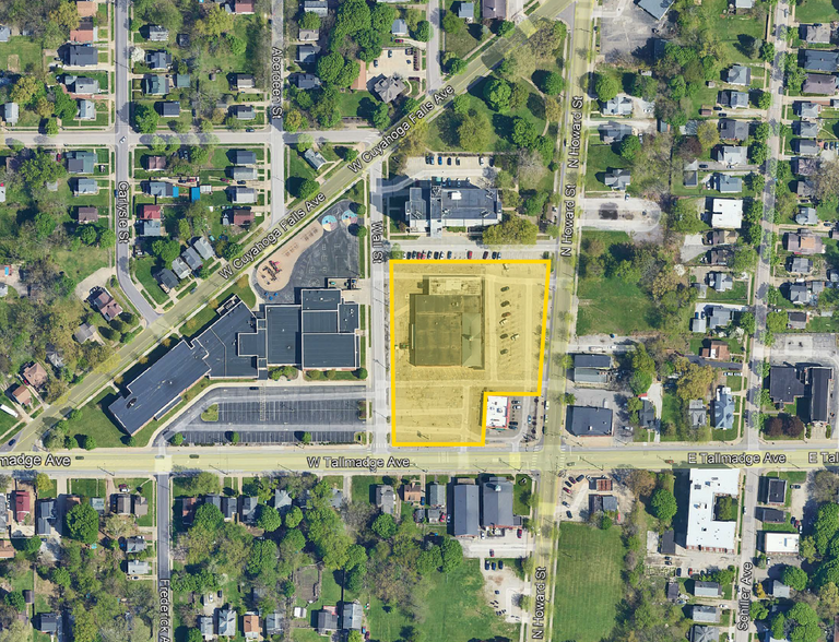 620-644 N Howard St, Akron, OH for lease - Aerial - Image 2 of 4