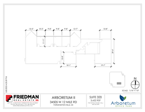 34505 W 12 Mile Rd, Farmington Hills, MI for lease Floor Plan- Image 1 of 3