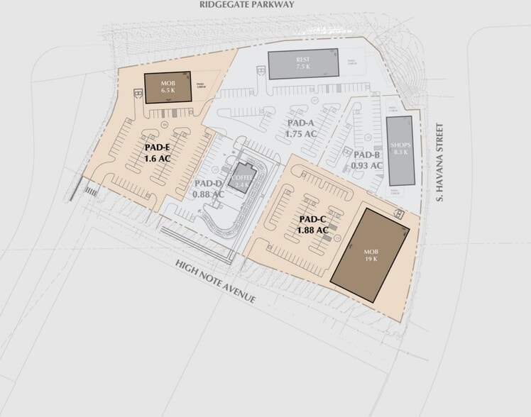 Ridgegate Pkwy & Havana St., Lone Tree, CO for lease - Primary Photo - Image 1 of 4