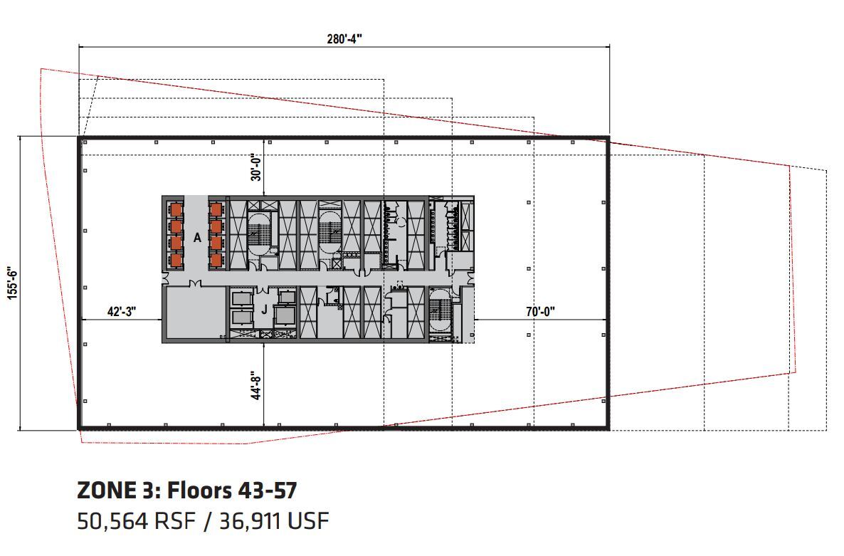 2 World Trade Center, New York, NY for lease Floor Plan- Image 1 of 1