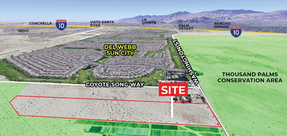34380 Washington Street, Palm Desert, CA for sale - Aerial - Image 1 of 2