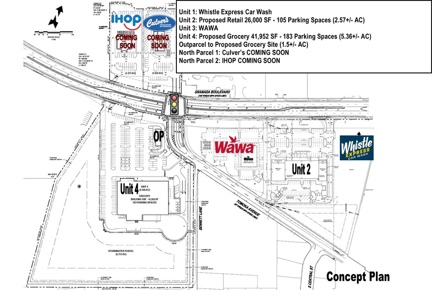 600 W Granada Blvd, Ormond Beach, FL for lease - Site Plan - Image 2 of 2