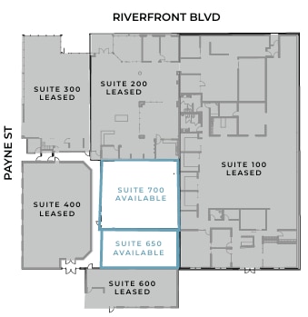 921 N Riverfront Blvd, Dallas, TX for lease Floor Plan- Image 1 of 2