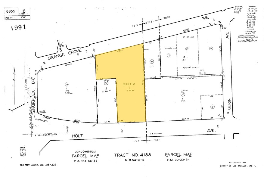 1995 W Holt Ave, Pomona, CA for lease - Plat Map - Image 2 of 4