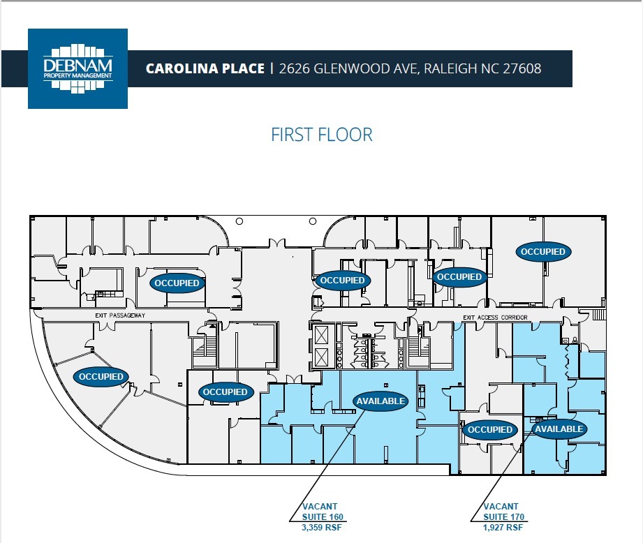 2626 Glenwood Ave, Raleigh, NC for lease Floor Plan- Image 1 of 1