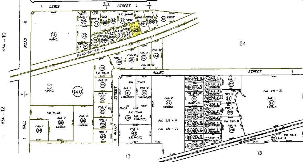 1351 S Lewis St, Anaheim, CA for sale - Plat Map - Image 3 of 3