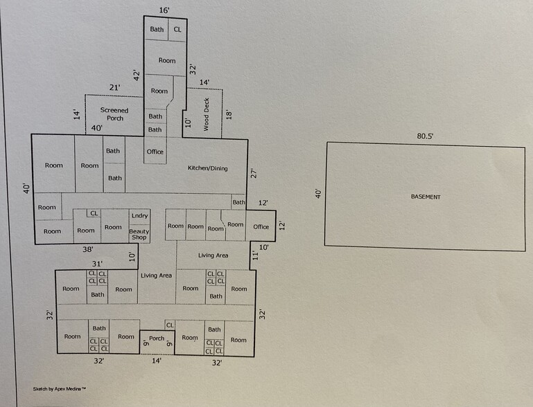 345 Garfield St, McMinnville, TN for sale - Floor Plan - Image 2 of 5