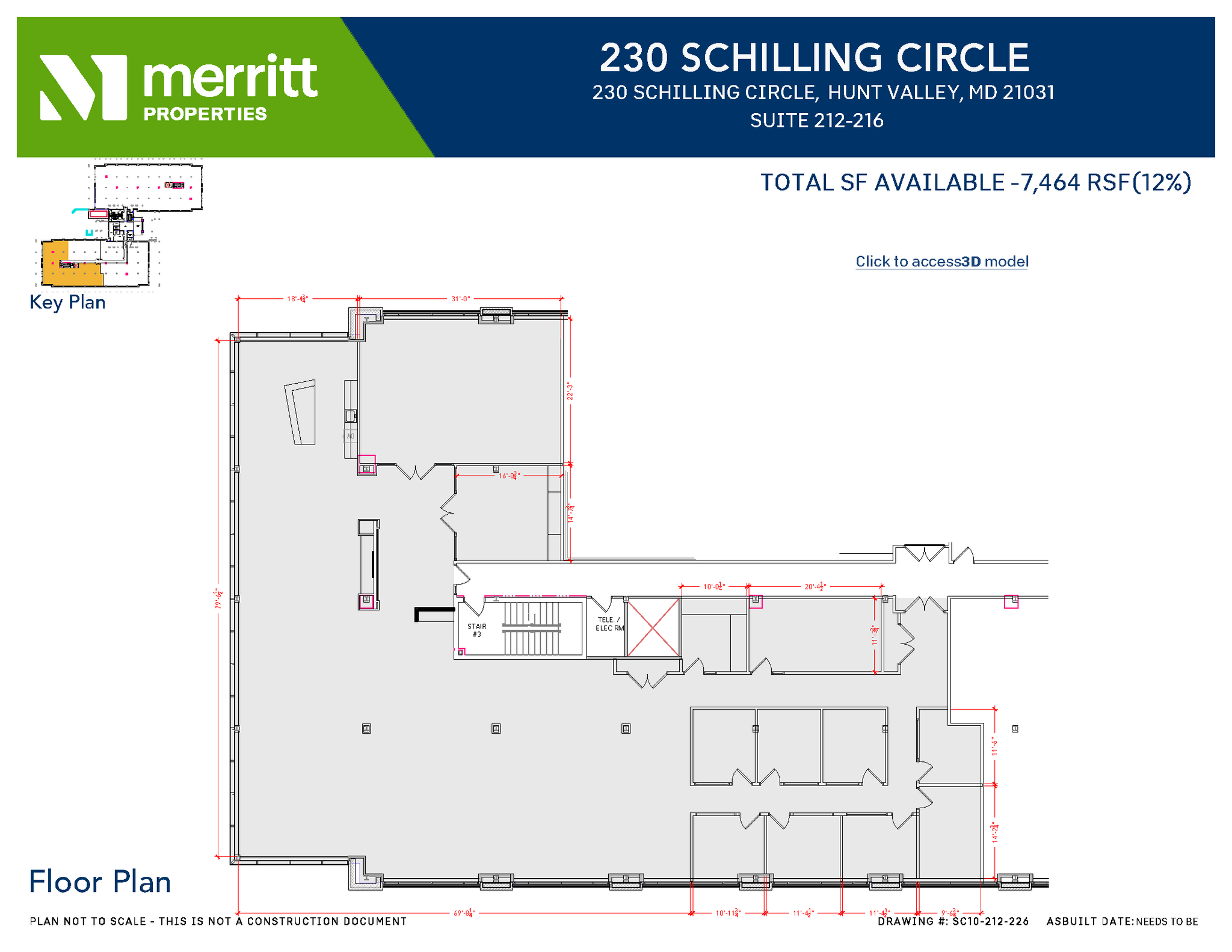 215 Schilling Cir, Hunt Valley, MD for lease Floor Plan- Image 1 of 1