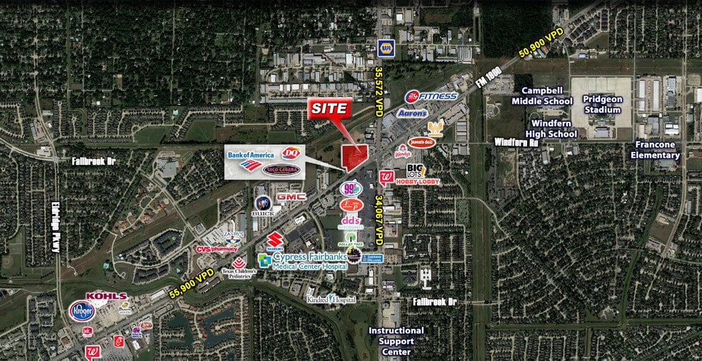 11050 W FM 1960 Rd, Houston, TX for lease - Aerial - Image 1 of 2