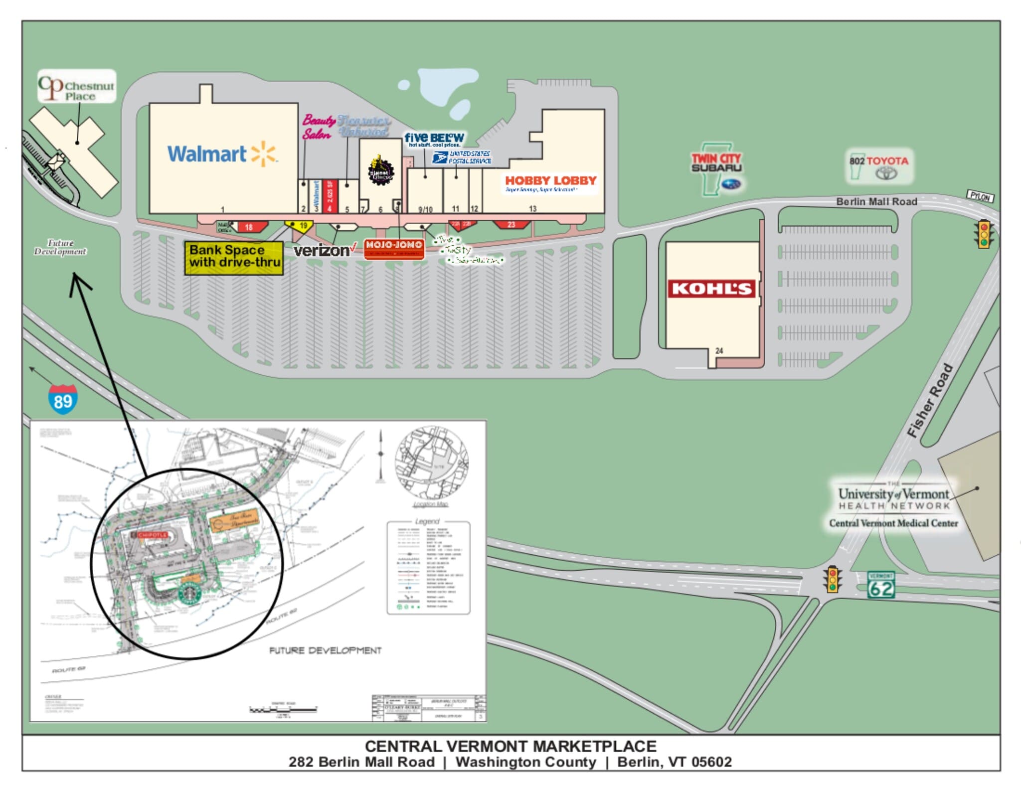 282 Berlin Mall Rd, Berlin, VT for lease Site Plan- Image 1 of 1