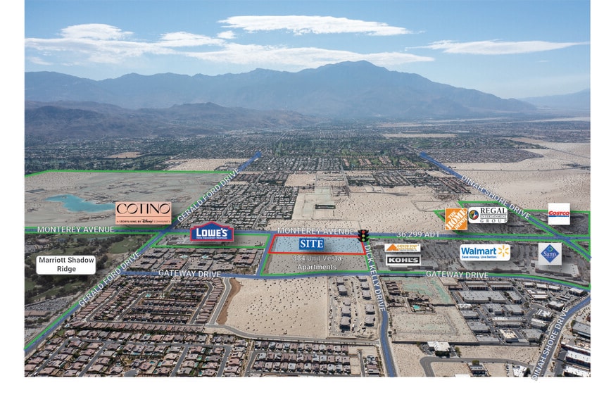 SEC Monterey Ave & Dick Kelly Dr, Palm Desert, CA for sale - Building Photo - Image 1 of 3