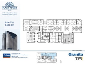 6400 S Fiddlers Green Cir, Greenwood Village, CO for lease Floor Plan- Image 2 of 2