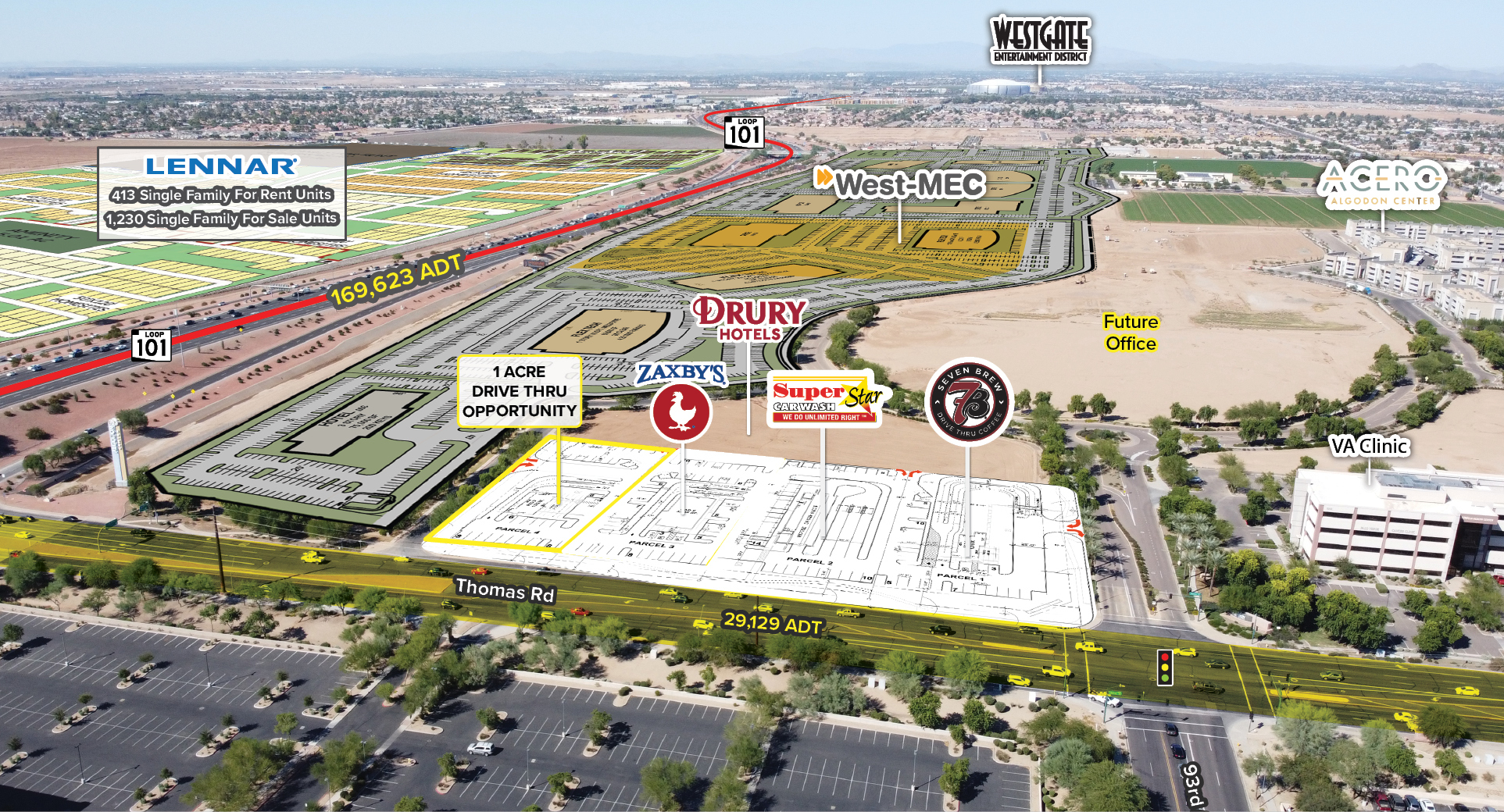 9304 W Thomas Rd, Phoenix, AZ for lease Aerial- Image 1 of 5