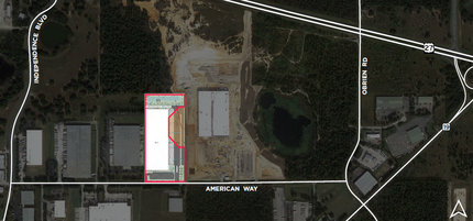 American Way and Highway 27, Groveland, FL - aerial  map view