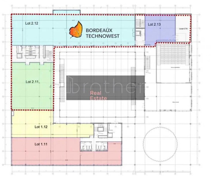 Office in Mérignac for lease - Site Plan - Image 3 of 7