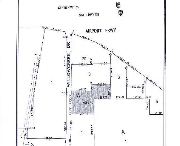 3538-3542 W Airport Fwy, Irving, TX for sale - Plat Map - Image 1 of 1