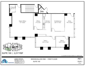 2301 E Lamar Blvd, Arlington, TX for lease Floor Plan- Image 1 of 2