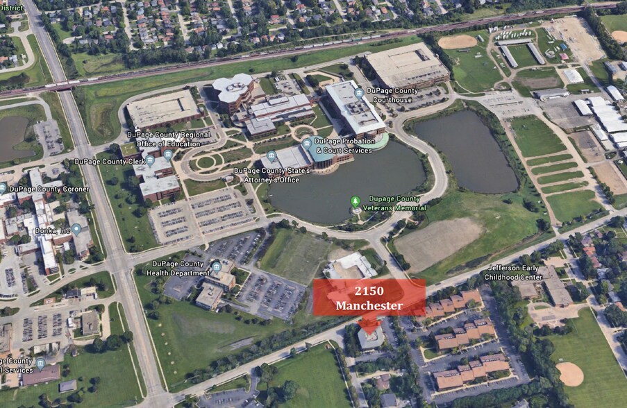 2150 Manchester Rd, Wheaton, IL for lease - Aerial - Image 3 of 17