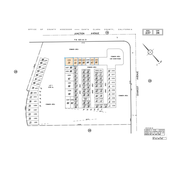 521 Charcot Ave, San Jose, CA for sale - Plat Map - Image 3 of 54