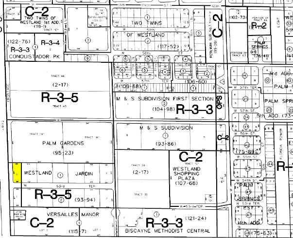 5405-5425 W 20th Ave, Hialeah, FL for lease - Plat Map - Image 2 of 4