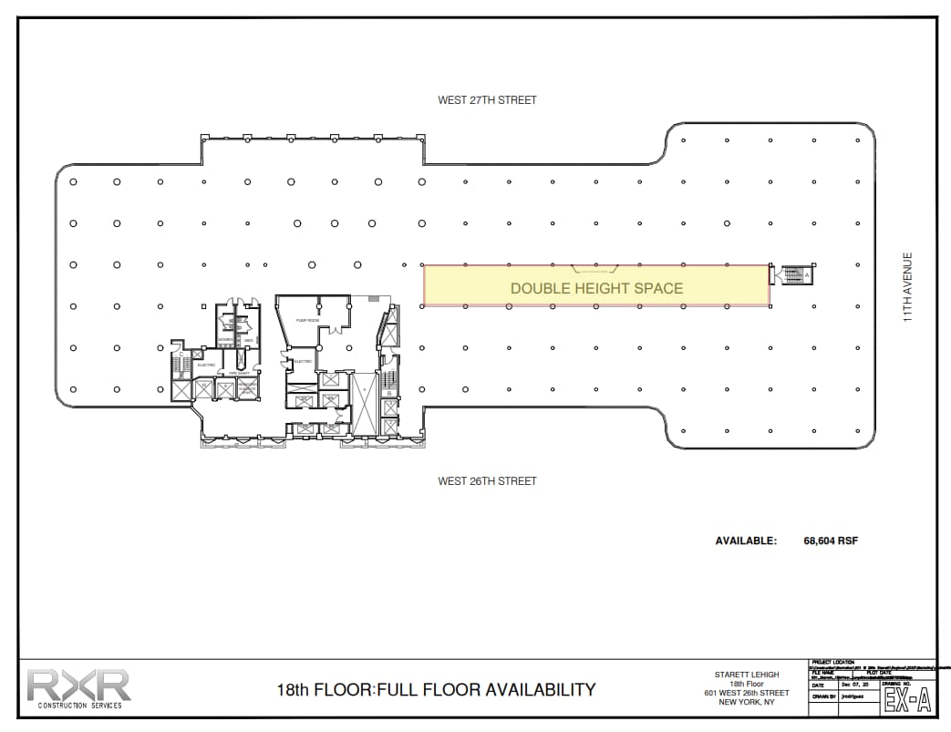 601 W 26th St, New York, NY for lease Floor Plan- Image 1 of 10