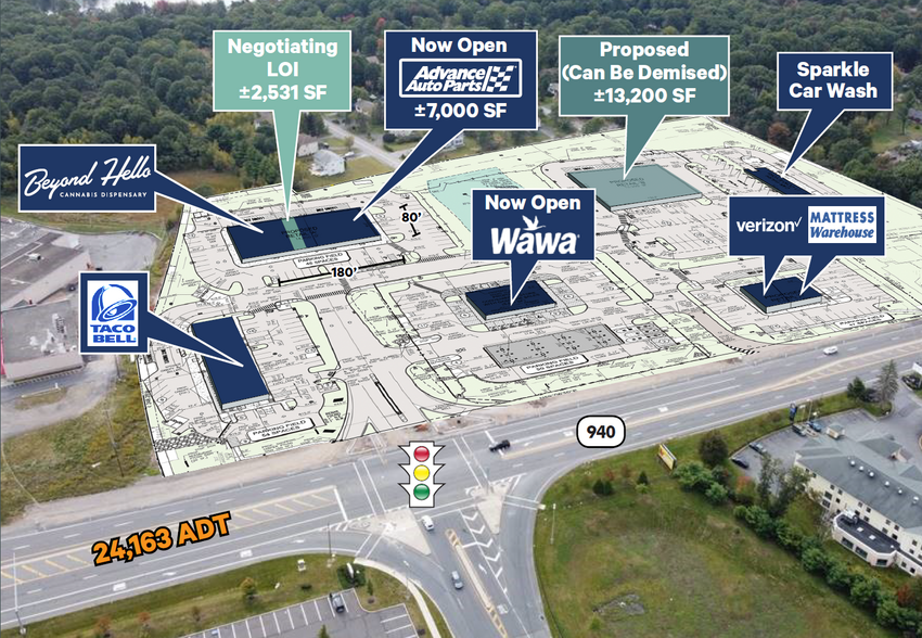 Route 940 & Mountain Dr, Mount Pocono, PA for lease - Building Photo - Image 1 of 1