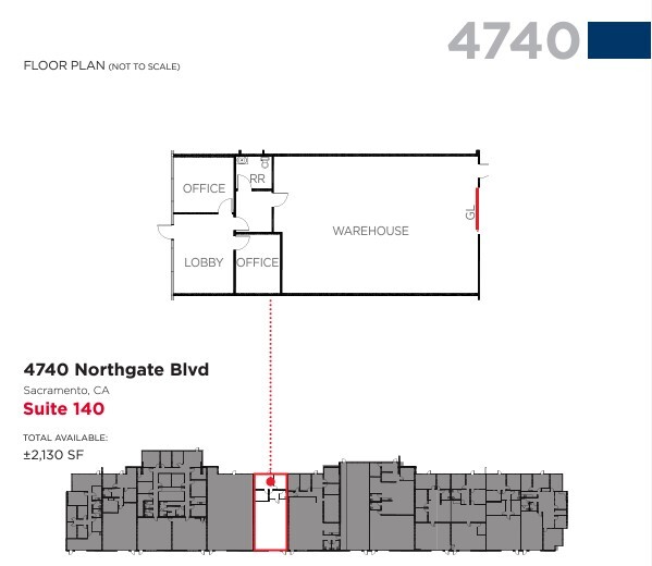 4700 Northgate Blvd, Sacramento, CA for lease Floor Plan- Image 1 of 1