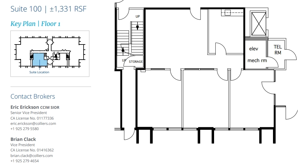 1910 Olympic Blvd, Walnut Creek, CA for lease Floor Plan- Image 1 of 1