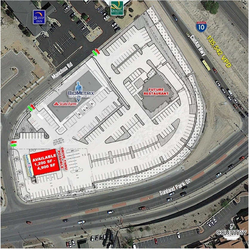 929 Sunland Park Dr, El Paso, TX 79922 Retail for Lease