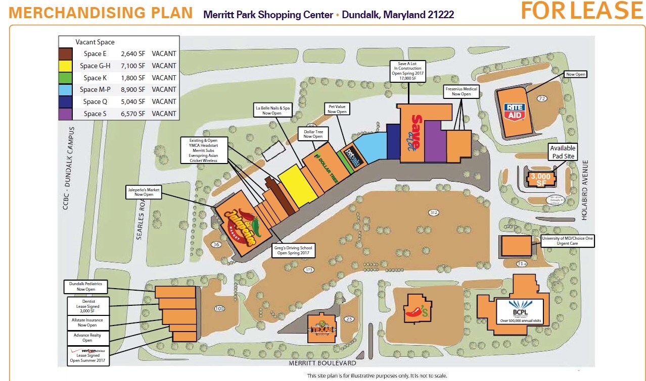 1732-1798 Merritt Blvd, Dundalk, MD for sale Site Plan- Image 1 of 1