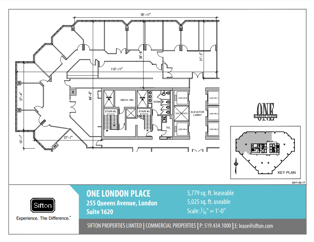 255 Queens Ave, London, ON for lease Floor Plan- Image 1 of 1