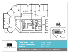 255 Queens Ave, London, ON for lease Floor Plan- Image 1 of 1