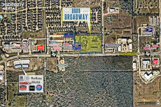 8809 Broadway St, Pearland, TX - AERIAL  map view