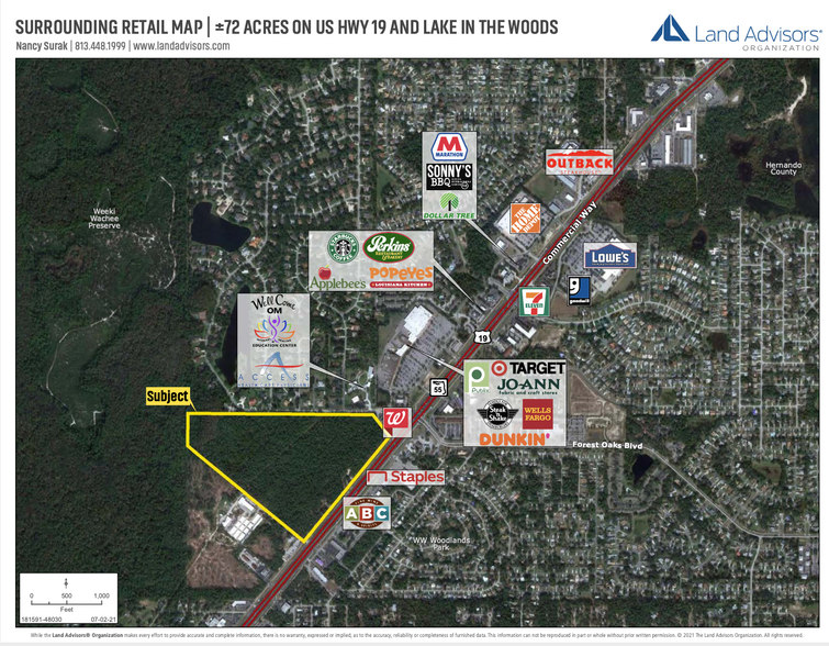 Commercial Way, Spring Hill, FL for sale - Aerial - Image 1 of 2