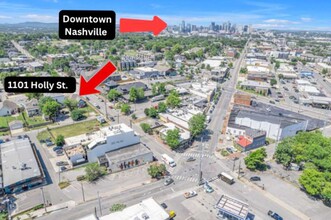 1101 Holly St, Nashville, TN - aerial  map view - Image1