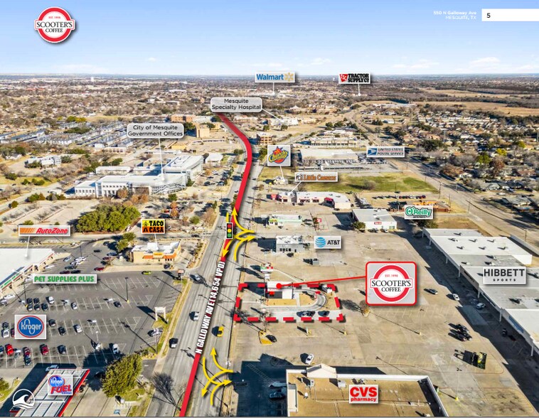 550 N Galloway Ave, Mesquite, TX 75149 Scooter's Coffee