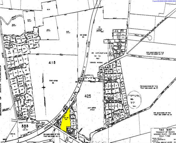 2124 Oak Tree Rd, Edison, NJ for sale - Plat Map - Image 1 of 1