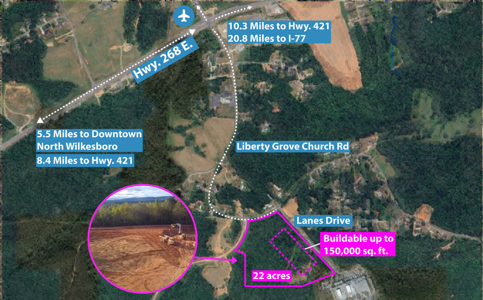 Lanes Drive, North Wilkesboro, NC for lease - Primary Photo - Image 3 of 3