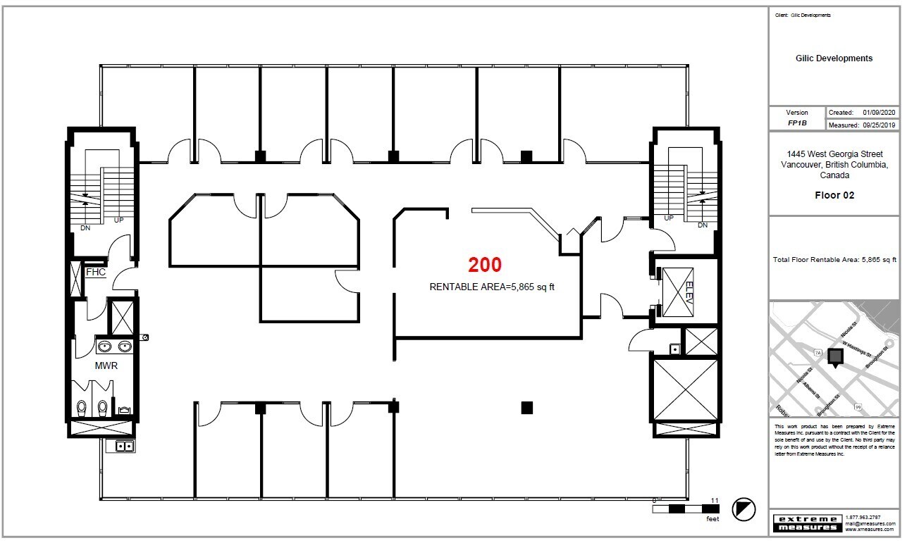 1445 W Georgia St, Vancouver, BC for lease Floor Plan- Image 1 of 1
