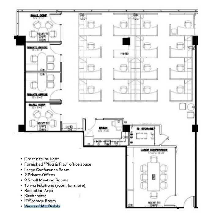 2121 N California Blvd, Walnut Creek, CA for lease Floor Plan- Image 1 of 1