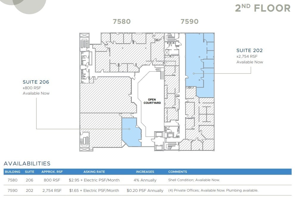 7590 Fay Ave, La Jolla, CA for lease Floor Plan- Image 1 of 1