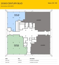 20300 Century Blvd, Germantown, MD for lease Floor Plan- Image 1 of 1